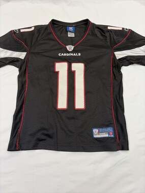 Reebok AZ Cardinals Larry Fitzgerald #11 Black Women's NFL Jersey M